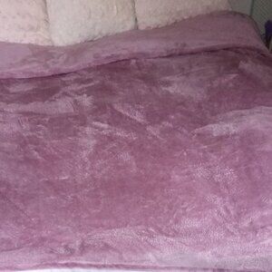 Rachel Roy Deep Lavender Plush Blanket- King